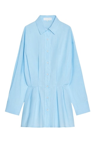 Vestido-camisa - Azul-claro