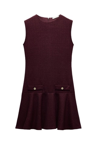 Vestido cintura baixa - Bordô