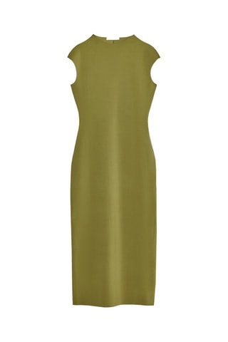 Vestido direito - Verde azeitona