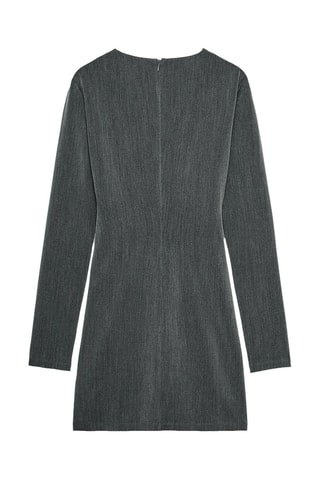 Vestido estilo patinadora - Cinzento-escuro mesclado