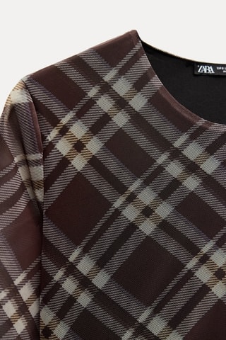 Vestido trapézio - Castanho