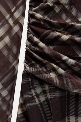 Vestido trapézio - Castanho