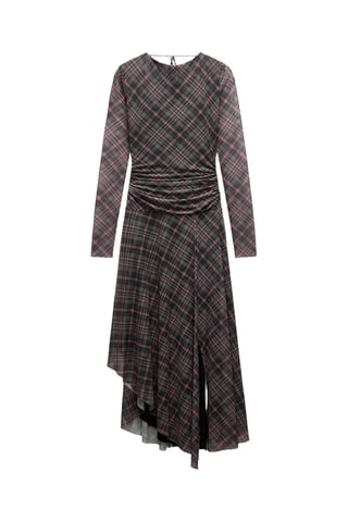 Vestido trapézio - Vermelho e preto