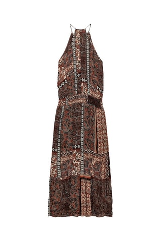 Vestido midi - Castanho-escuro