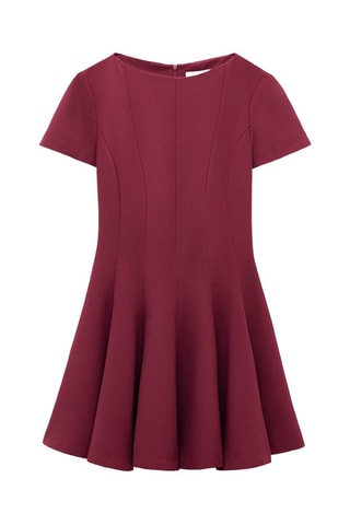 Vestido estilo patinadora - Bordô