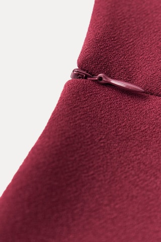 Vestido estilo patinadora - Bordô