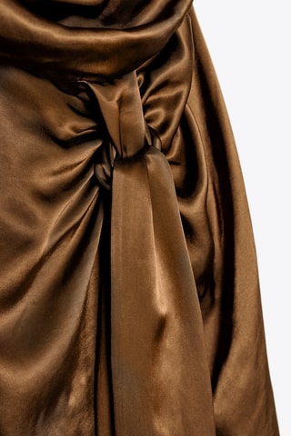 Vestido midi - Dourado