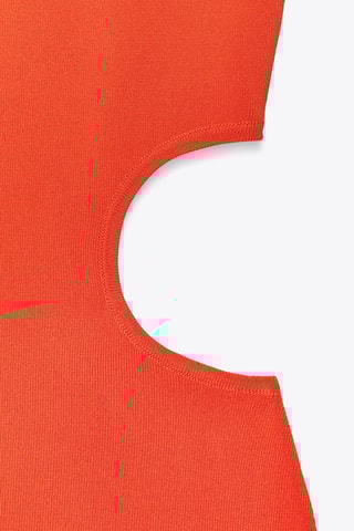 Vestido direito - Laranja