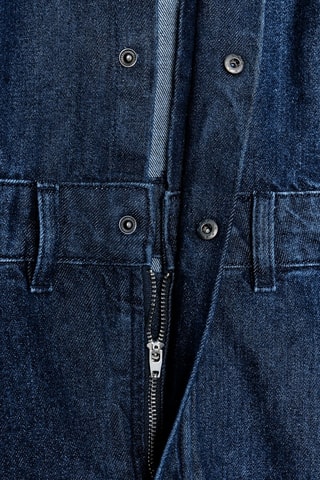 Vestido direito de ganga - Azul