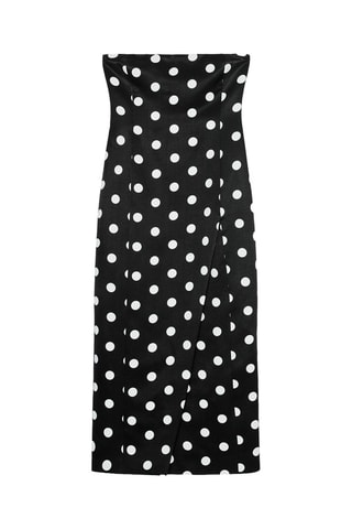 Vestido corpete - Preto e branco