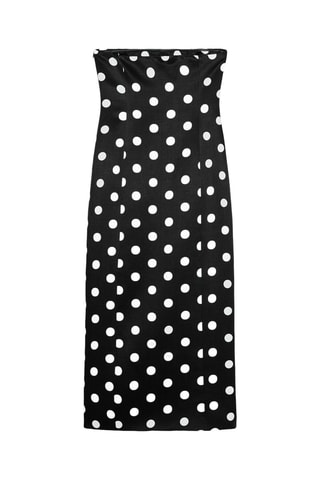 Vestido corpete - Preto e branco