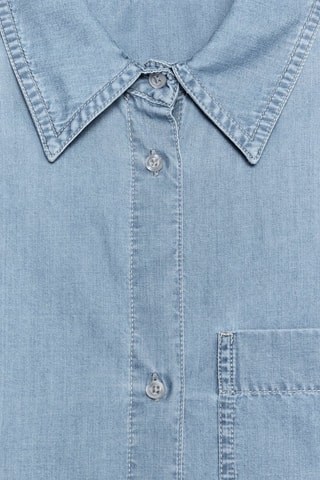 Camisa de ganga - Azul-claro