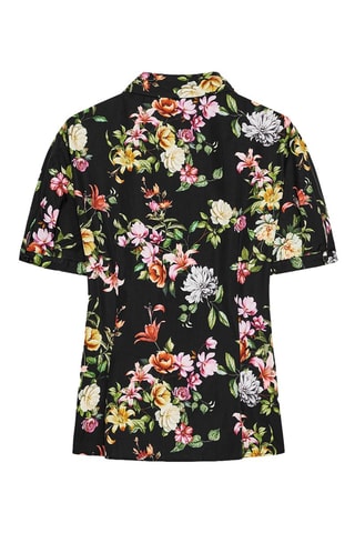 Camisa - Preto­ e verde-claro