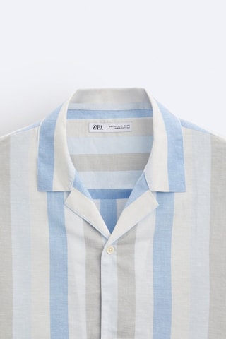 Chemisier - Ecru et ciel