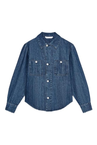 Camisa de ganga - Azul-escuro