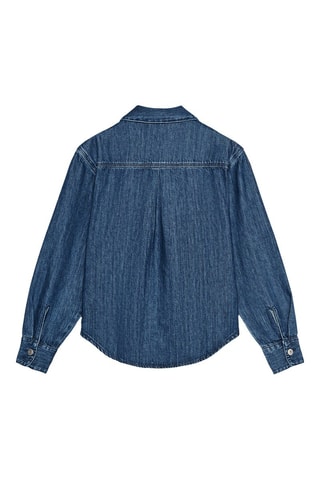 Camisa de ganga - Azul-escuro