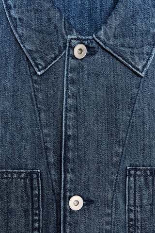 Camisa de ganga - Azul-escuro