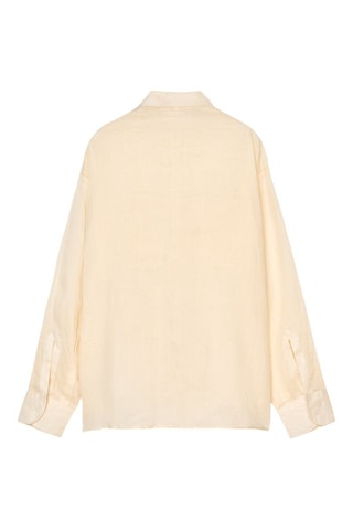 Camisa em rami - Bege
