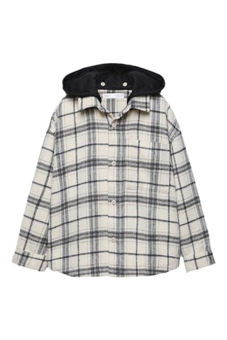 Sobrecamisa com capuz - Cru