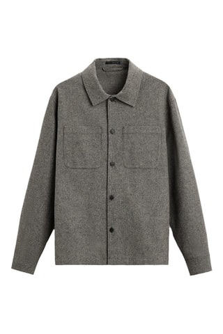 Sobrecamisa - Cinzento-escuro-mesclado