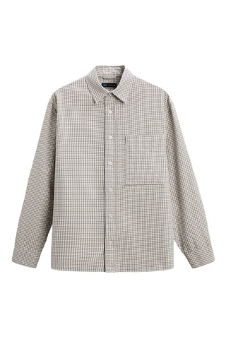 Chemise - Taupe et écru