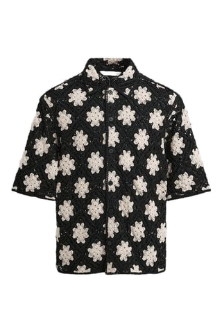 Camisa - Preto e cru