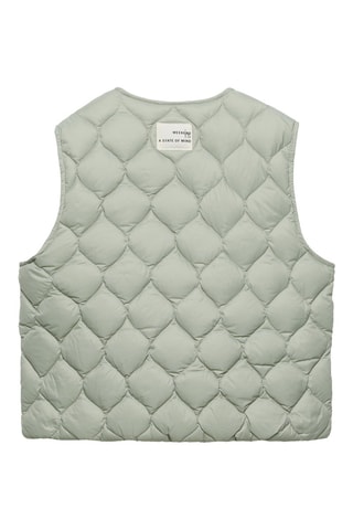 Colete acolchoado - Verde-água