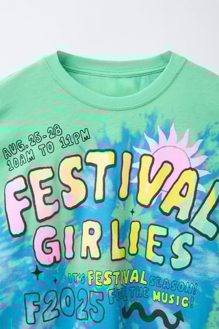 T-shirt tie and dye - Verde e azul