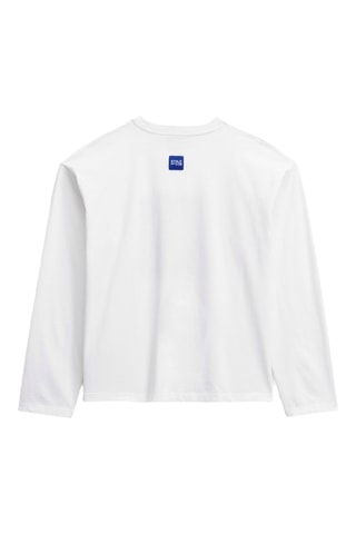 T-shirt - Branco e azul-real