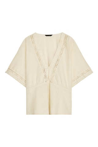 Blusa em linho - Bege