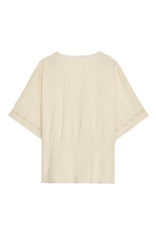 Blusa em linho - Bege