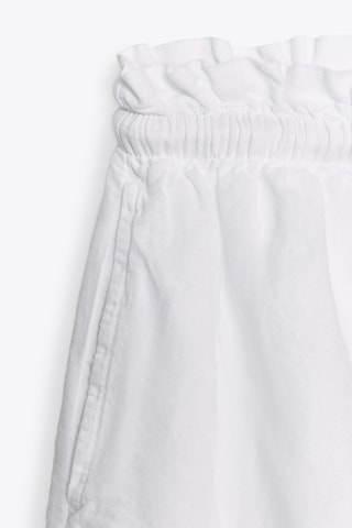 Calções em linho - Branco