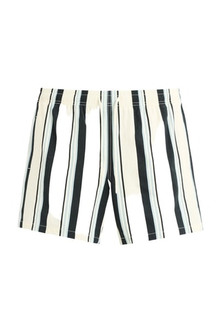 Calções de banho - Branco e preto