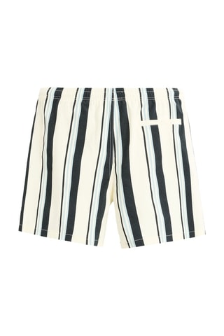 Calções de banho - Branco e preto