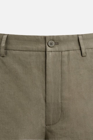 Bermudas de linho - Caqui