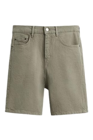 Bermudas regular de ganga - Caqui