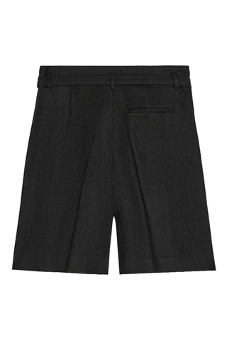 Bermudas de linho - Preto
