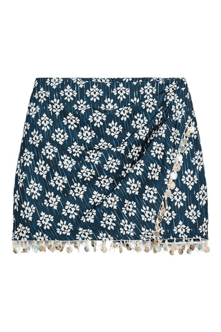 Jupe portefeuille - Bleu