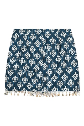 Jupe portefeuille - Bleu