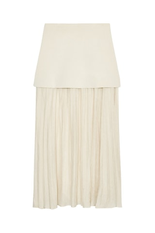 Jupe plissée - Beige