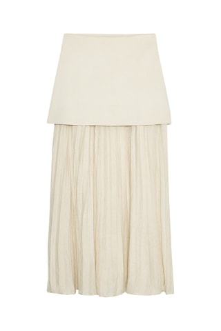 Jupe plissée - Beige