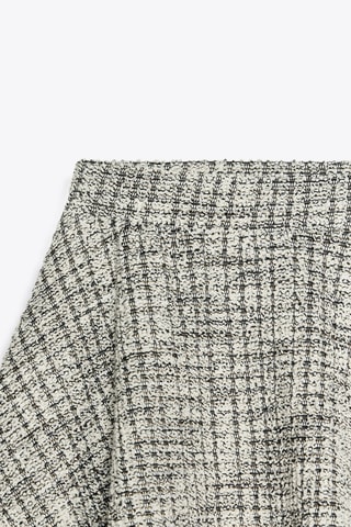 Minijupe en tweed - Blanc et noir