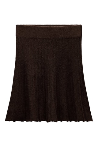 Saia estilo patinadora - Castanho