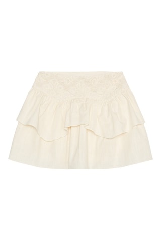 Jupe volantée - Ecru