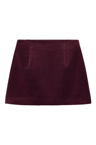 Minissaia em veludo - Bordô