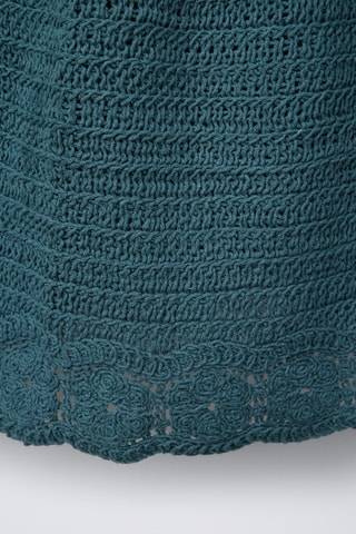 Saia direita - Azul-pato