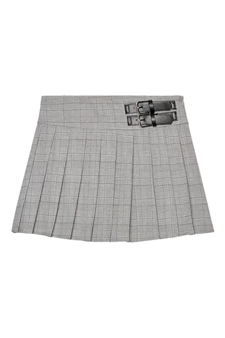 Jupe plissée - Gris clair