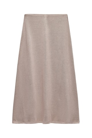 Jupe midi - Taupe clair