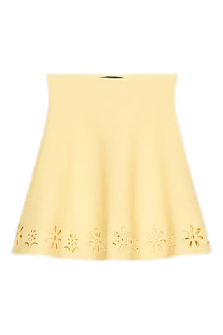 Saia trapézio - Amarelo claro