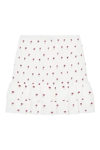 Minijupe - Blanc et violet